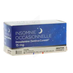 Doxylamine Zentiva Conseil 15 Mg, Comprimé Pelliculé Sécable à AIX-EN-PROVENCE