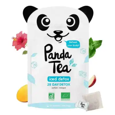 Panda Tea Iced Détox Mangue Tisane 28 Sachets
