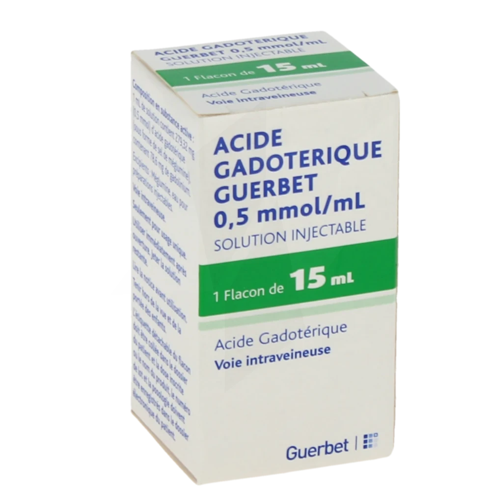 Acide Gadoterique Guerbet 0,5 Mmol/ml, Solution Injectable