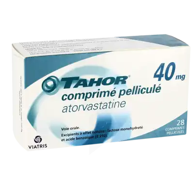 Tahor 40 Mg, Comprimé Pelliculé à MONTEREAU-FAULT-YONNE