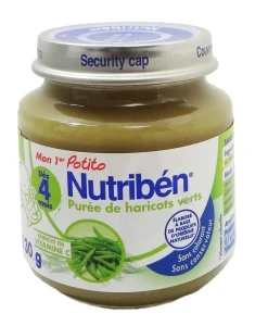 Nutribén Potitos Alimentation Infantile Purée Haricots Verts Pot/130g