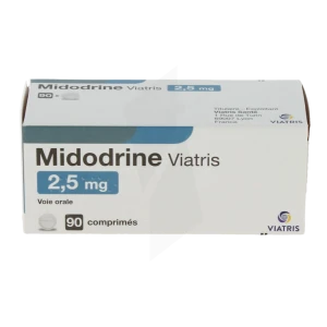 Midodrine Viatris 2,5 Mg, Comprimé