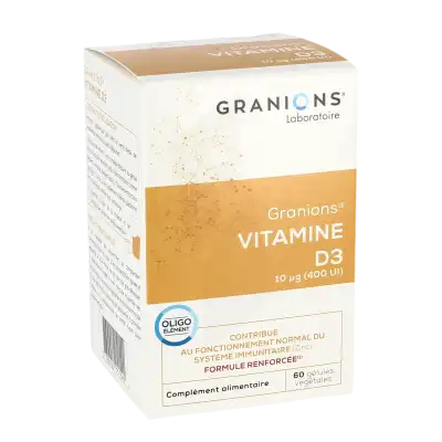 Granions Vitamines D3 10 µg Gélules B/60 à Mérignac