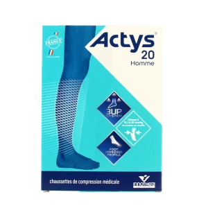 Actys 20 Chaussette Pf Homme Noir T3n