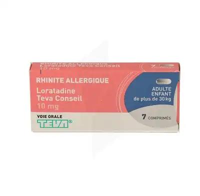 LORATADINE TEVA CONSEIL 10 mg, comprimé