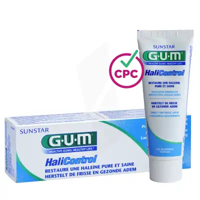 Gum Halicontrol Gel Dentifrice T/75ml à PEYNIER