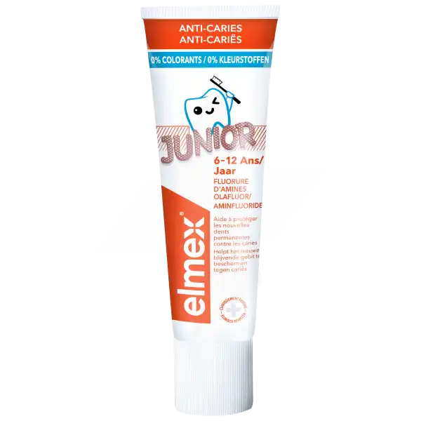 Elmex Junior Dentifrice 7-12 Ans Menthe T/75ml