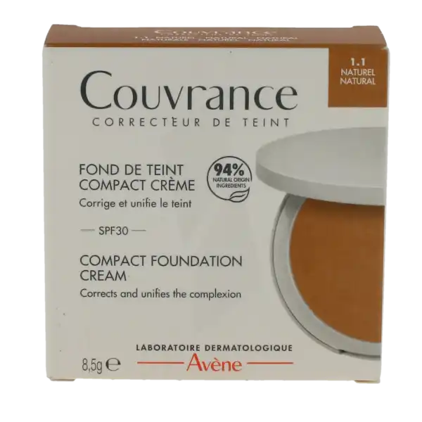 Avene Couvrance Fond De Teint Crème Naturel 1.1 Boîtier/8,5g