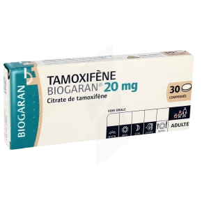 Tamoxifene Biogaran 20 Mg, Comprimé