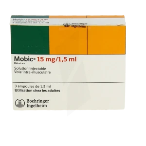 Mobic 15 Mg/1,5 Ml, Solution Injectable