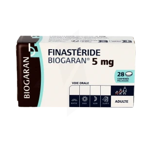 Finasteride Biogaran 5 Mg, Comprimé Pelliculé