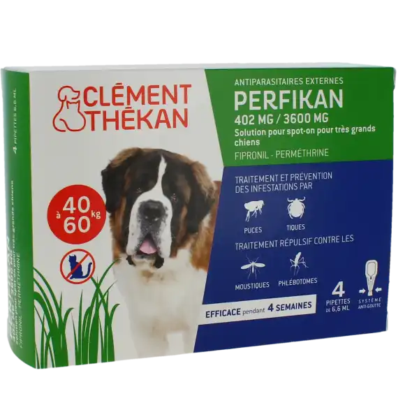 Perfikan 402 Mg/3600 Mg Solution Pour Spot-on Pour Tres Grands Chiens, Solution Pour Spot-on