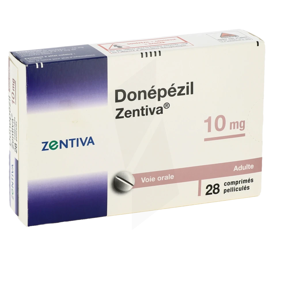 Donepezil Zentiva 10 Mg, Comprimé Pelliculé