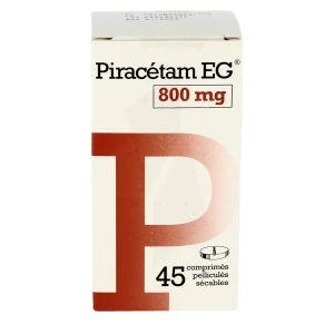Piracetam Eg 800 Mg, Comprimé Pelliculé Sécable