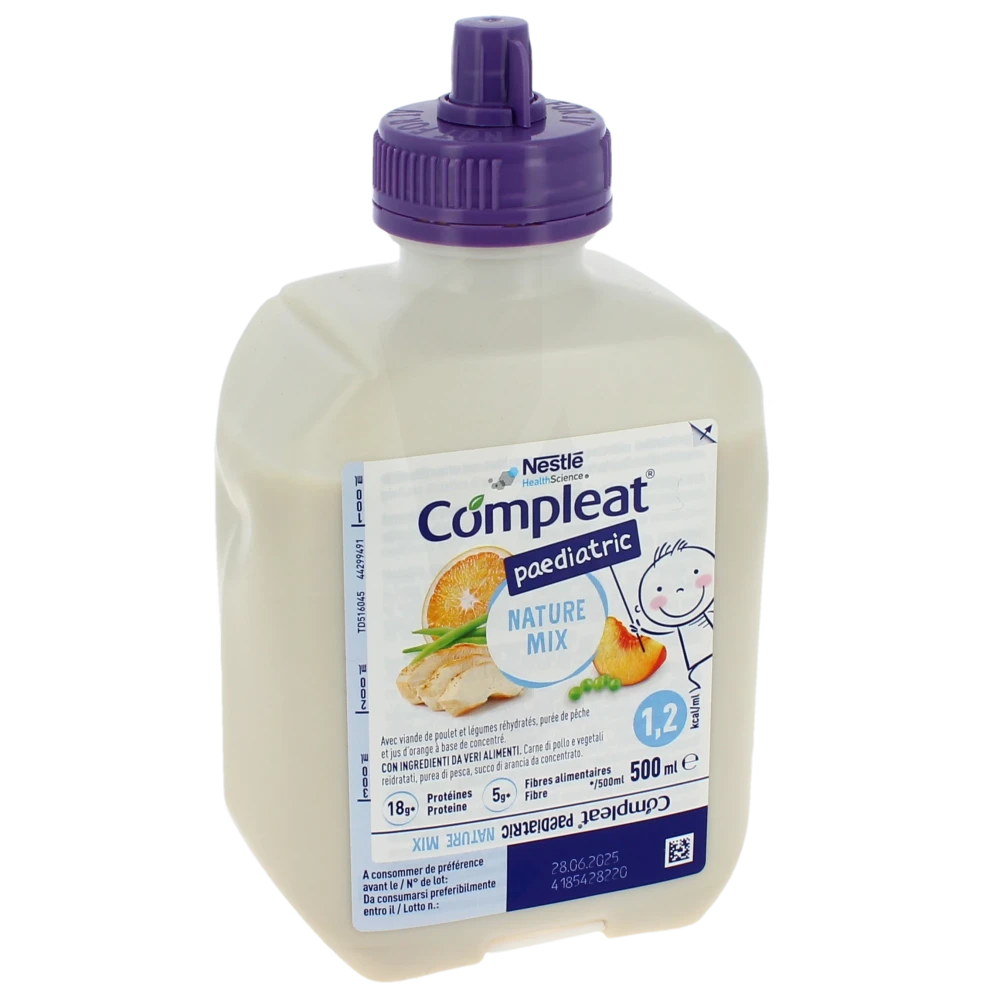 Compleat Paediatric Nature Mix Nutriment Entéral Poche Smart Flex/500ml