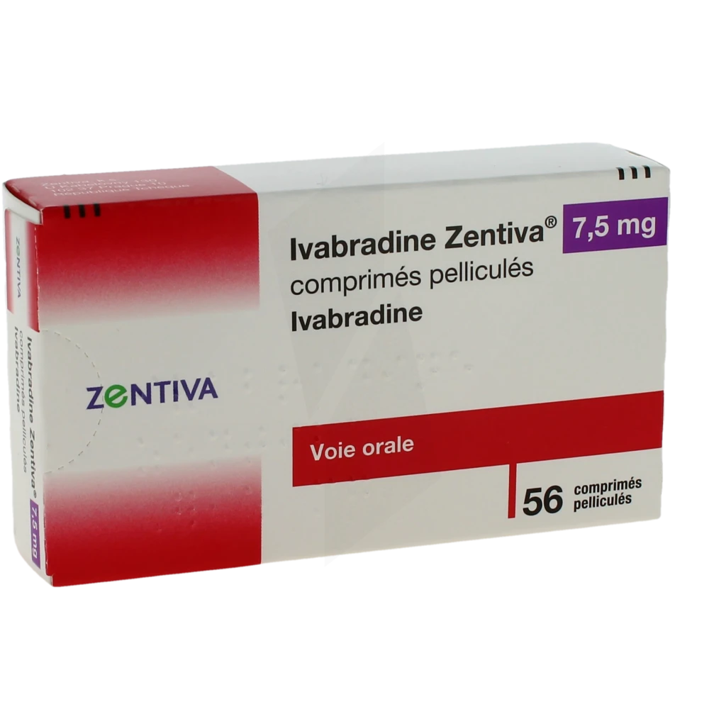 Ivabradine Zentiva 7,5 Mg, Comprimé Pelliculé