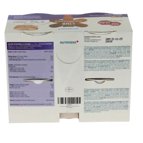 Nutrisens Cremeline Gourmande 2kcal Nutriment Paris-brest 4cups/125g