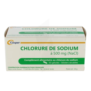 Cooper - Chlorure De Sodium 500mg - 50 Gélules