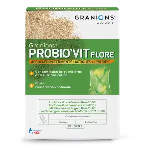 Granions Probio'vit Flore Gélule B/10 à CERNAY