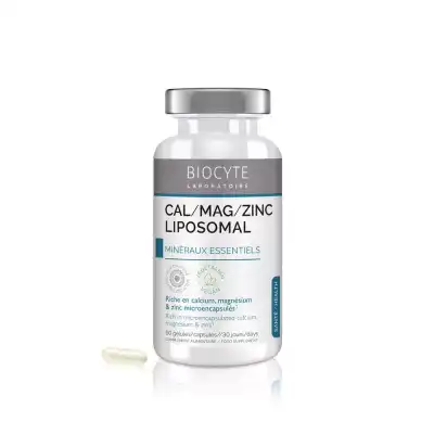 Biocyte Calcium/magnésium/zinc Liposomal Gélules B/60 à TOULON