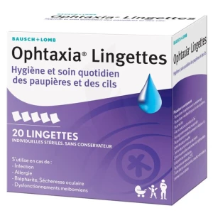 Ophtaxia Lingettes B/20