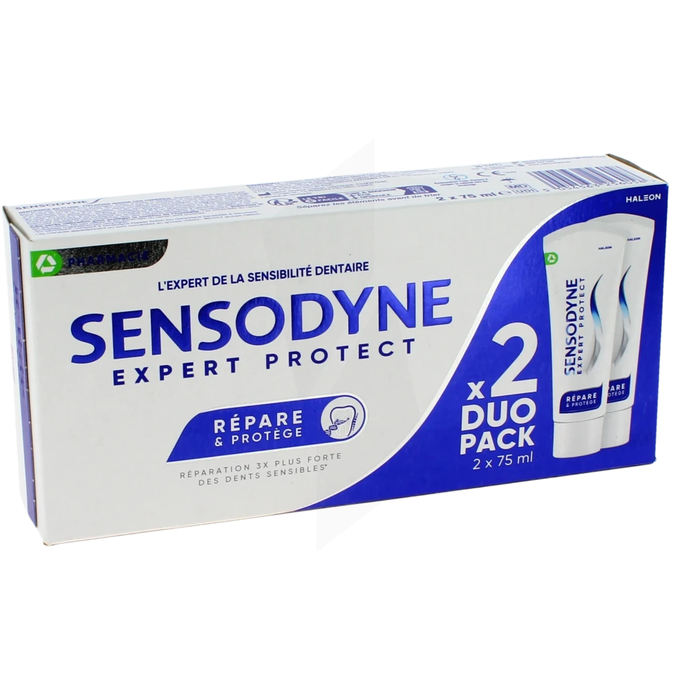 Sensodyne Expert Protect Repare Et Protege Pâte Dentifrice Menthe Fraîche 2t/75ml