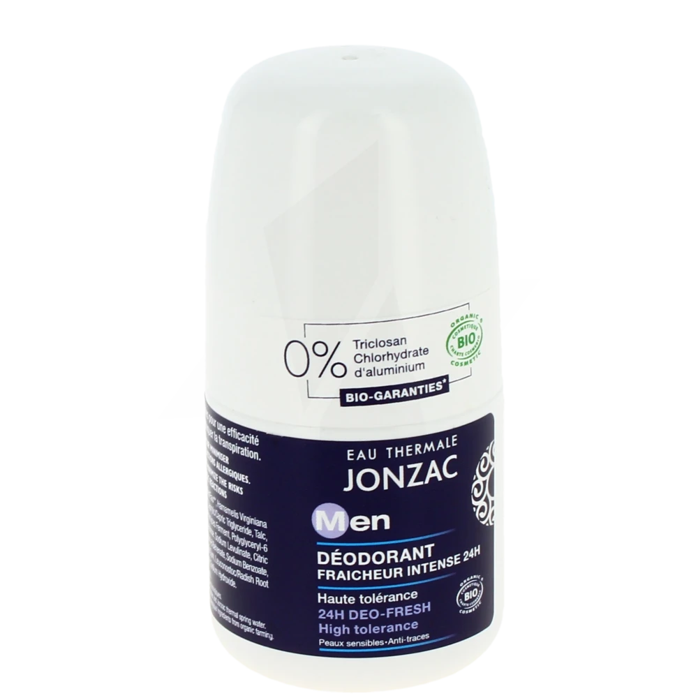 Eau Thermale Jonzac Homme Déodorant Fraîcheur Intense 24h Roll-on/50ml