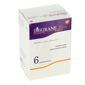 Imigrane 20 Mg/0,1 Ml, Solution Pour Pulvérisation Nasale