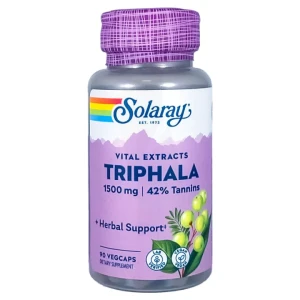 Solaray Triphala 500mg Capsules Végétales B/90