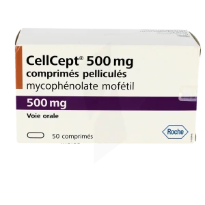 Cellcept 500 Mg, Comprimé Pelliculé