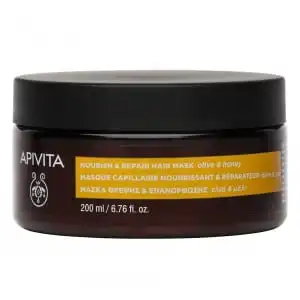 Apivita - HOLISTIC HAIR CARE Masque Capillaire Nourrissant & Réparateur avec Olive & Miel 200ml