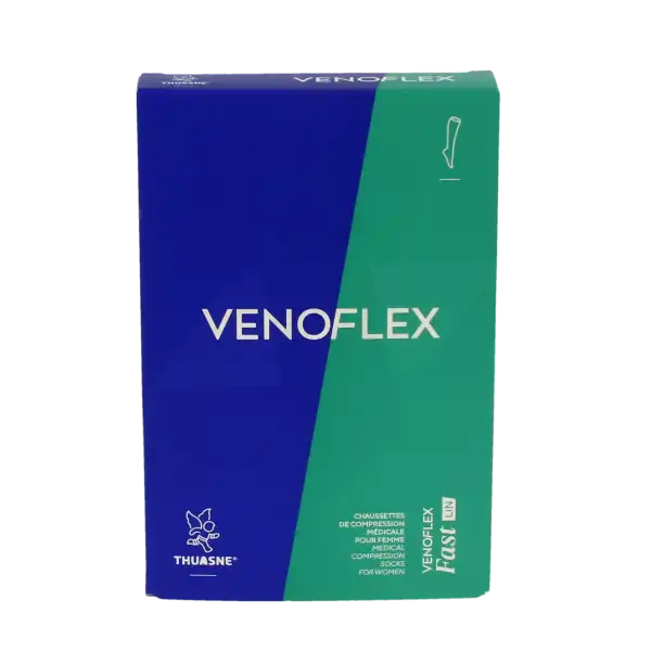 Venoflex Fast 2 Chaussette Lin Femme Naturel Taille 3n