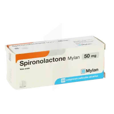 SPIRONOLACTONE VIATRIS 50 mg, comprimé pelliculé sécable