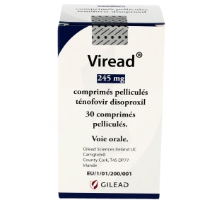Viread 245 Mg, Comprimé Pelliculé