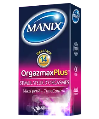 Manix Orgazmax Plus Préservatif B/14 à TIGNIEU-JAMEYZIEU