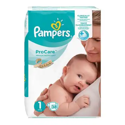 PAMPERS PROCARE PREMIUM Couche protection T1 2-5kg Paq/38