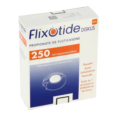 Flixotide Diskus 250 Microgrammes/dose, Poudre Pour Inhalation En Récipient Unidose à Bassens