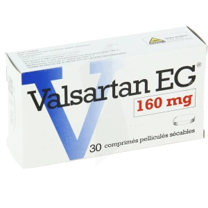 Valsartan Eg 160 Mg, Comprimé Pelliculé Sécable