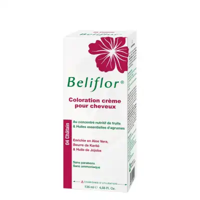 Béliflor Coloration Crème N°04 Châtain 135ml à Bouc-Bel-Air