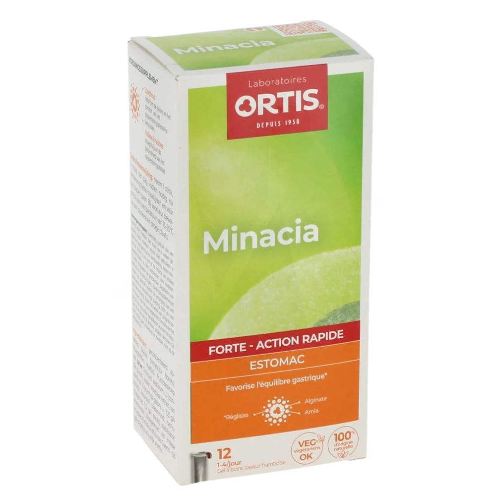 Ortis Minacia Forte Gel Buvable 12sticks/12g