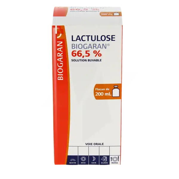 Lactulose Biogaran 66,5 %, Solution Buvable