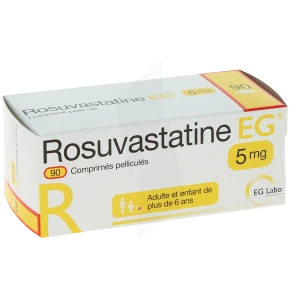 Rosuvastatine Eg 5 Mg, Comprimé Pelliculé