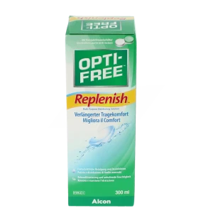 Alcon Opti-free Replenish Solution Multifonctions De Décontamination Des Lentilles Souples 300ml