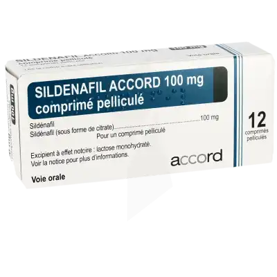Sildenafil Accord 100 Mg, Comprimé Pelliculé à RUMILLY