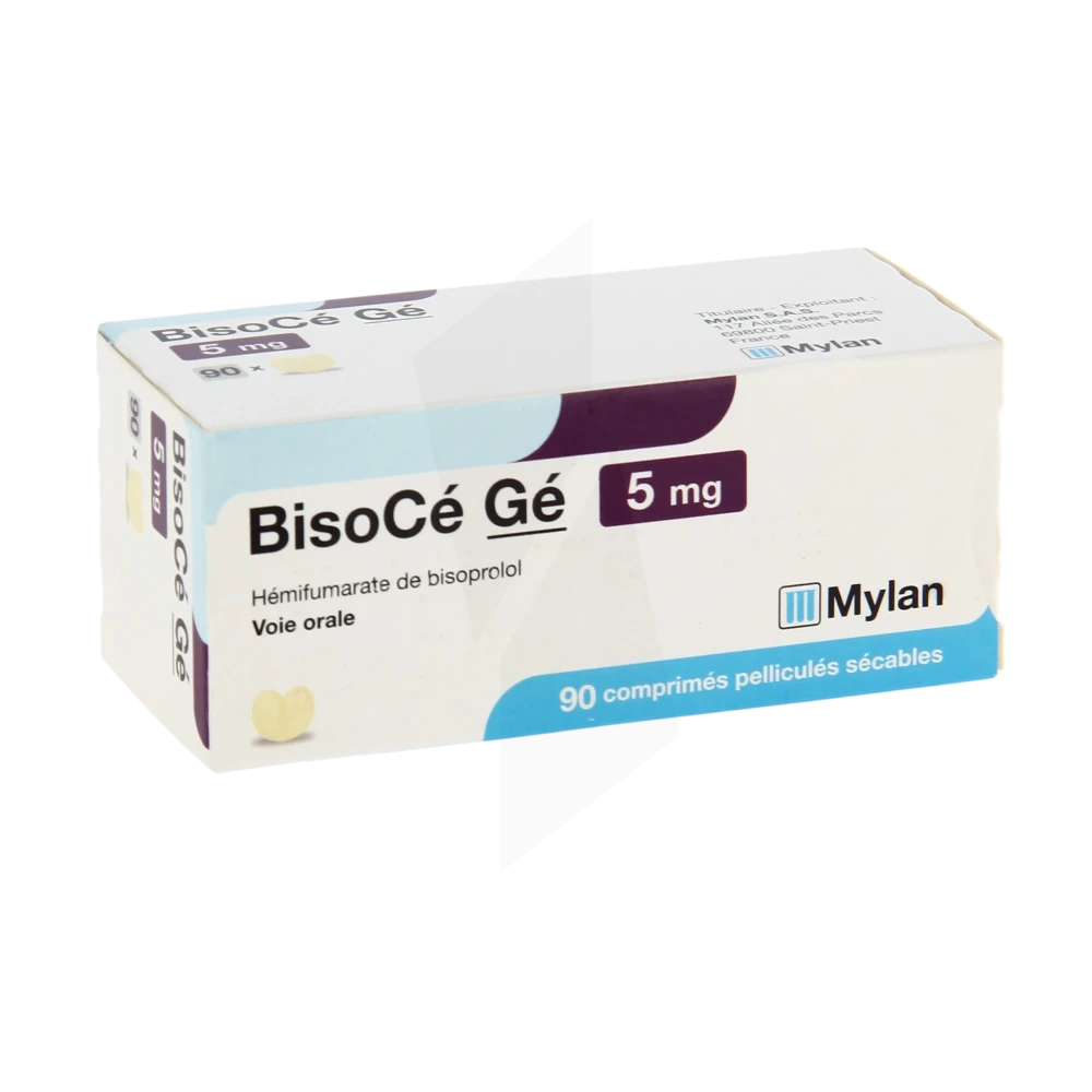 Bisoce 5 Mg, Comprimé Pelliculé Sécable