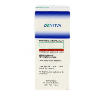 Desloratadine Zentiva 0,5 Mg/ml, Solution Buvable