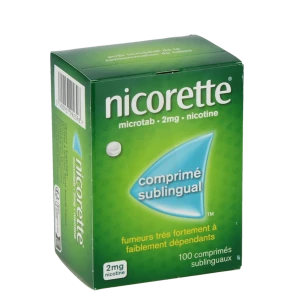 Nicorette Microtab 2 Mg, Comprimé Sublingual