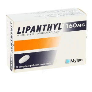 Lipanthyl 160 Mg, Comprimé Pelliculé