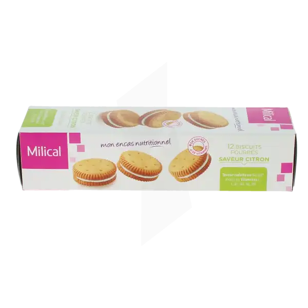 Milical Biscuit FourrÉ Citron Etui/12