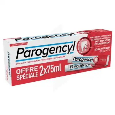 Parogencyl Pâte Dentifrice Soin Intensif Gencives Menthe 2t/75ml à Angers